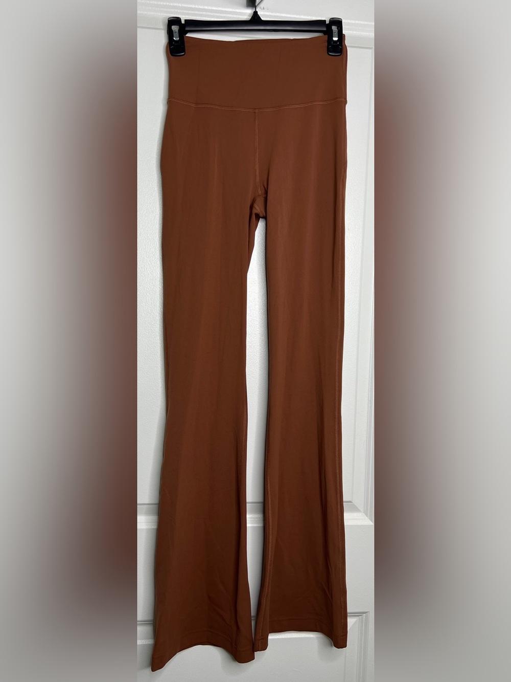 Lululemon Groove Super High-Rise Flared Leggings Nulu Buttery Soft Brown Size 4